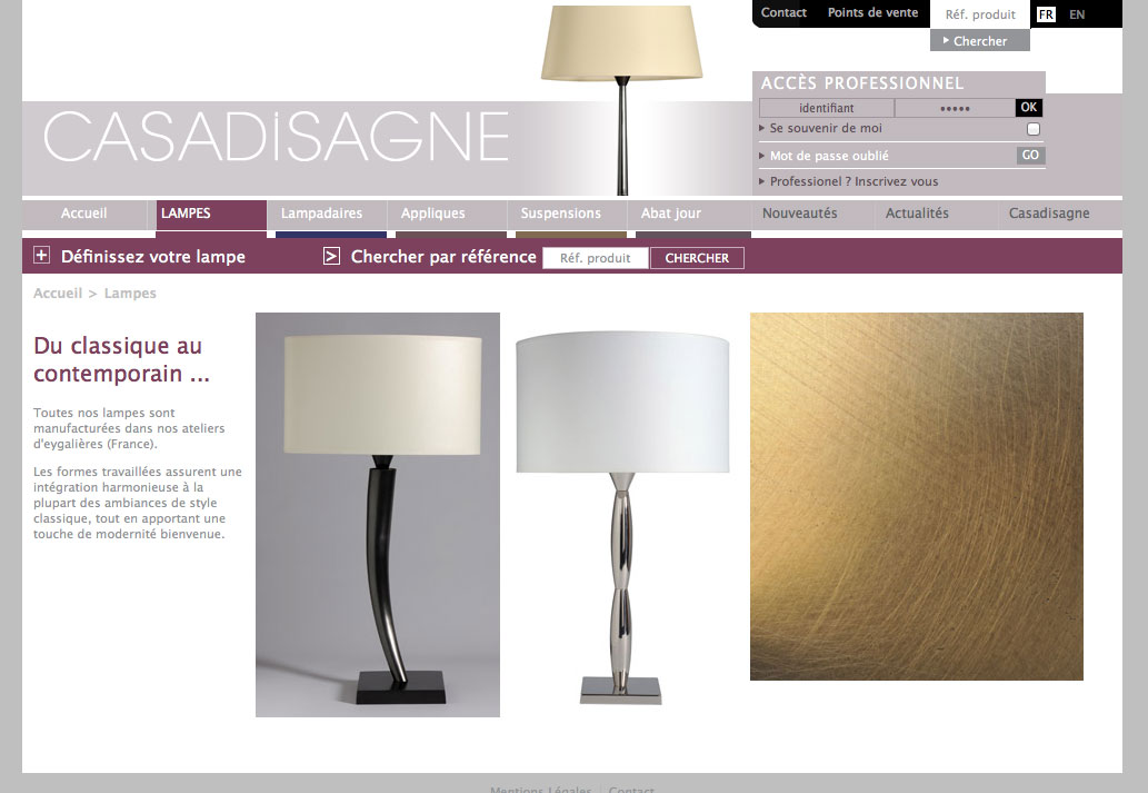 Casadisagne - Exemple catégorie