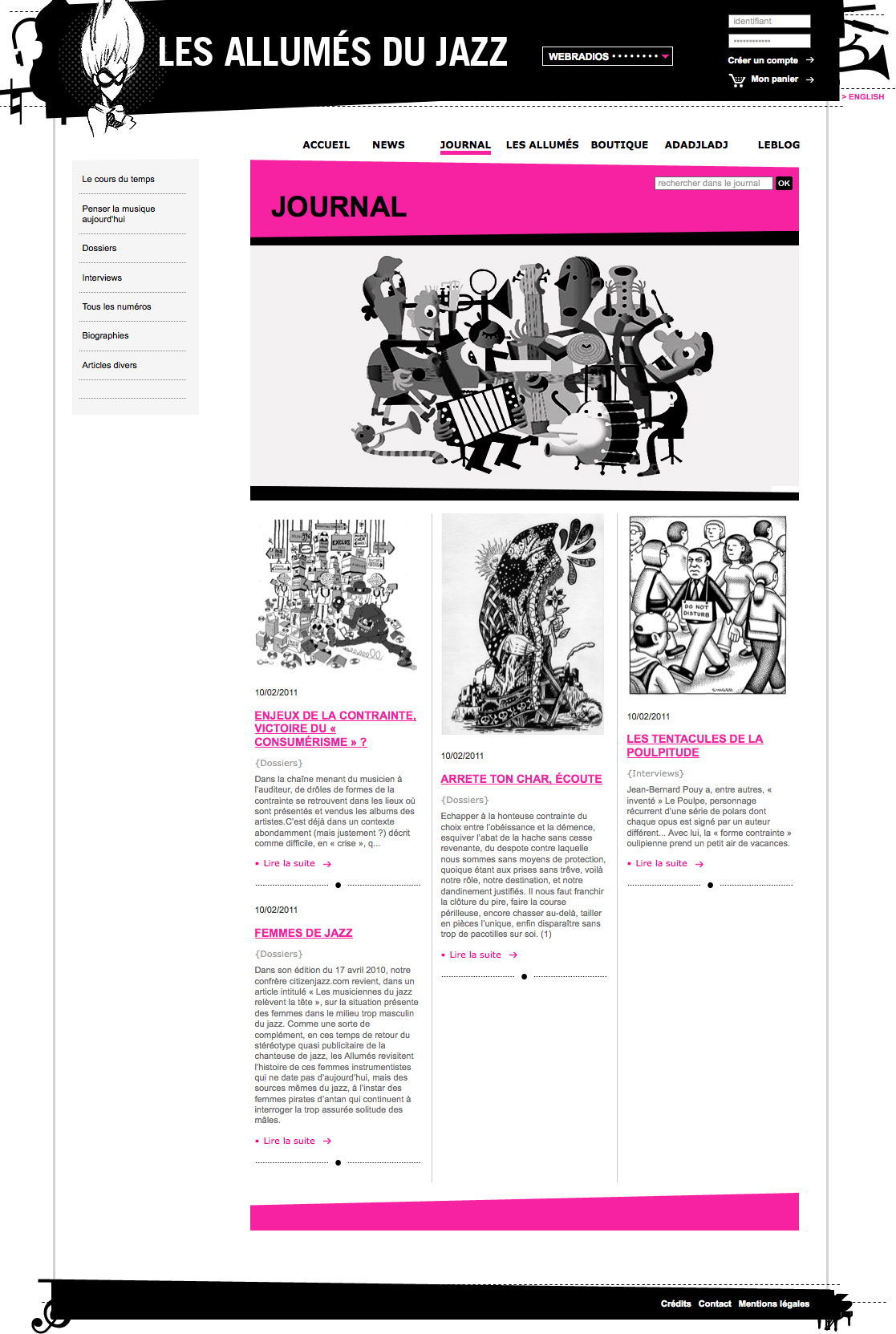 Les Allumés du Jazz - Journal