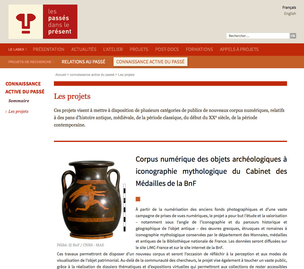 Les Passés dans le Présent - Connaissance active du Passé